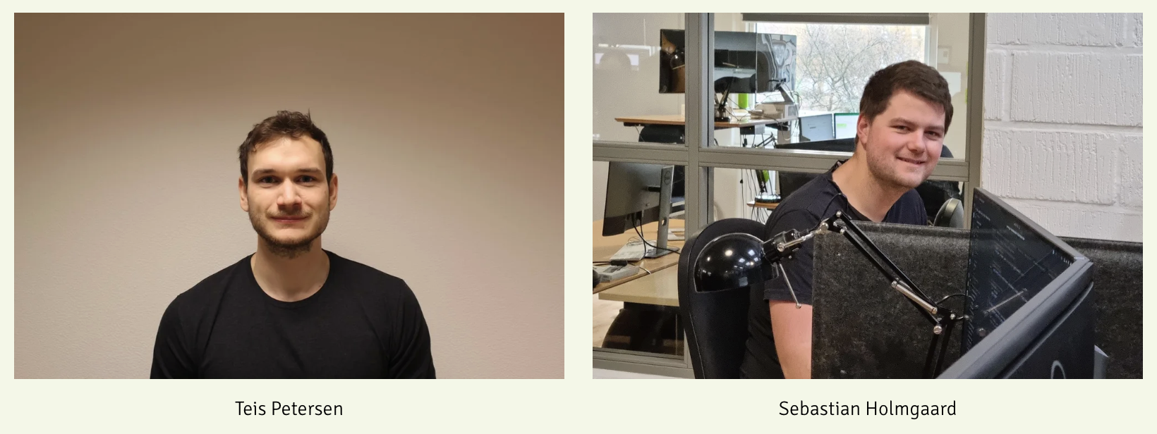 Teis Petersen and Sebastian Holmgaard