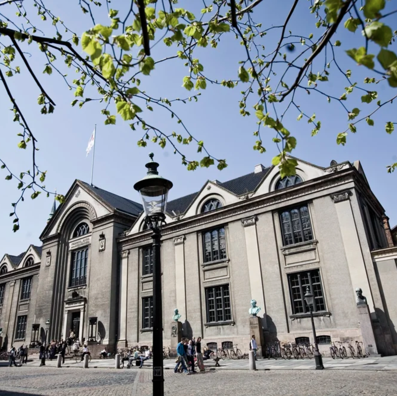 A view of the University of Copenhagen featuring its iconic architecture and vibrant campus landscape.