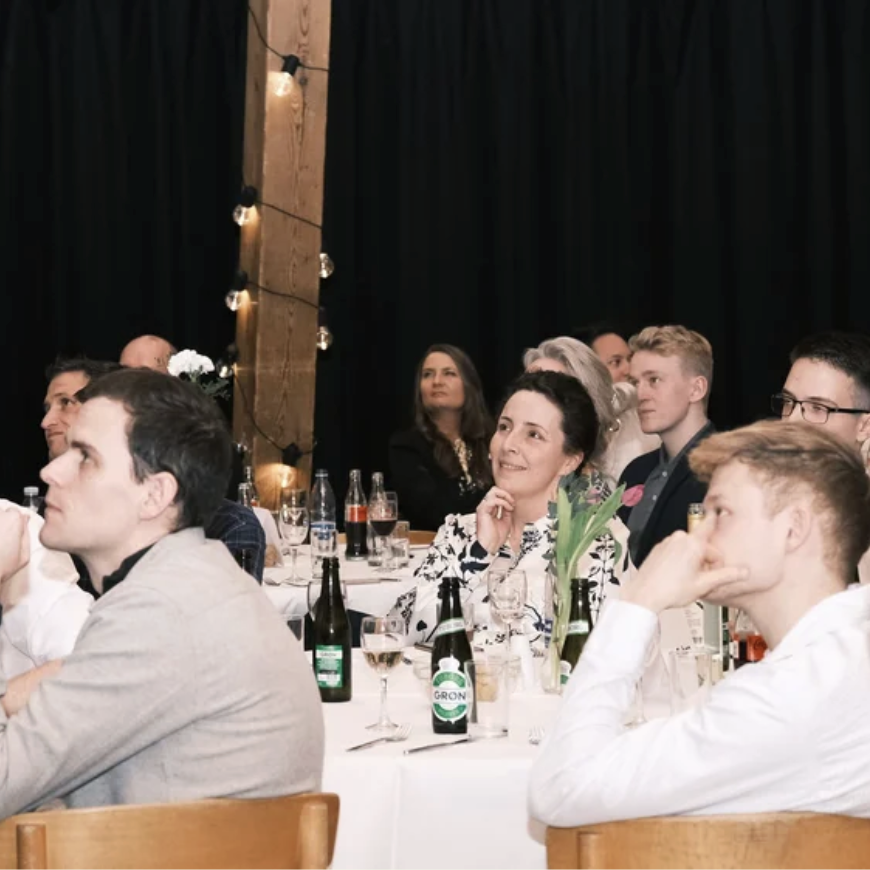 Attendees at the Internationalisation awards ceremony listening attentively