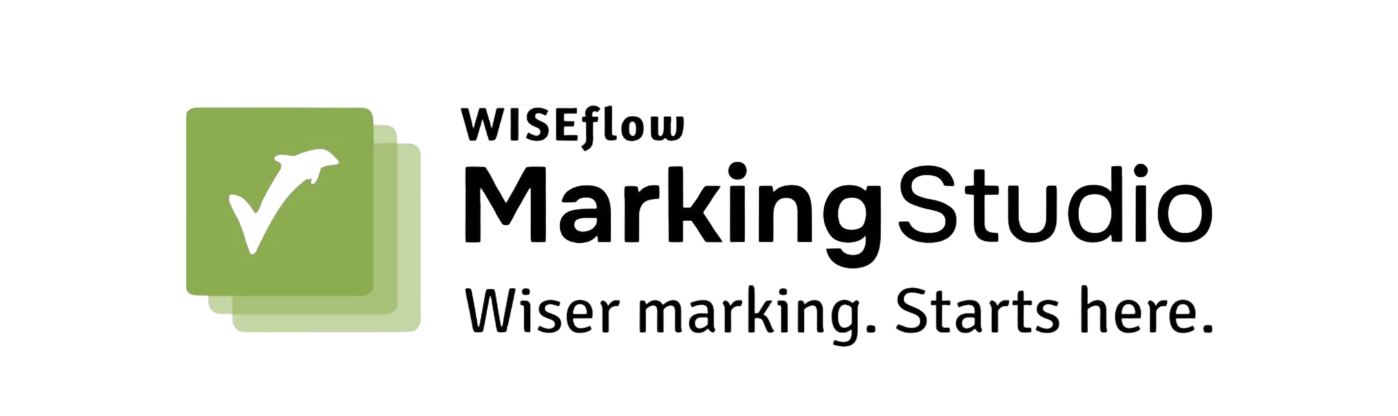 MarkingStudio logo with the tagline: Wiser marking. Starts here.
