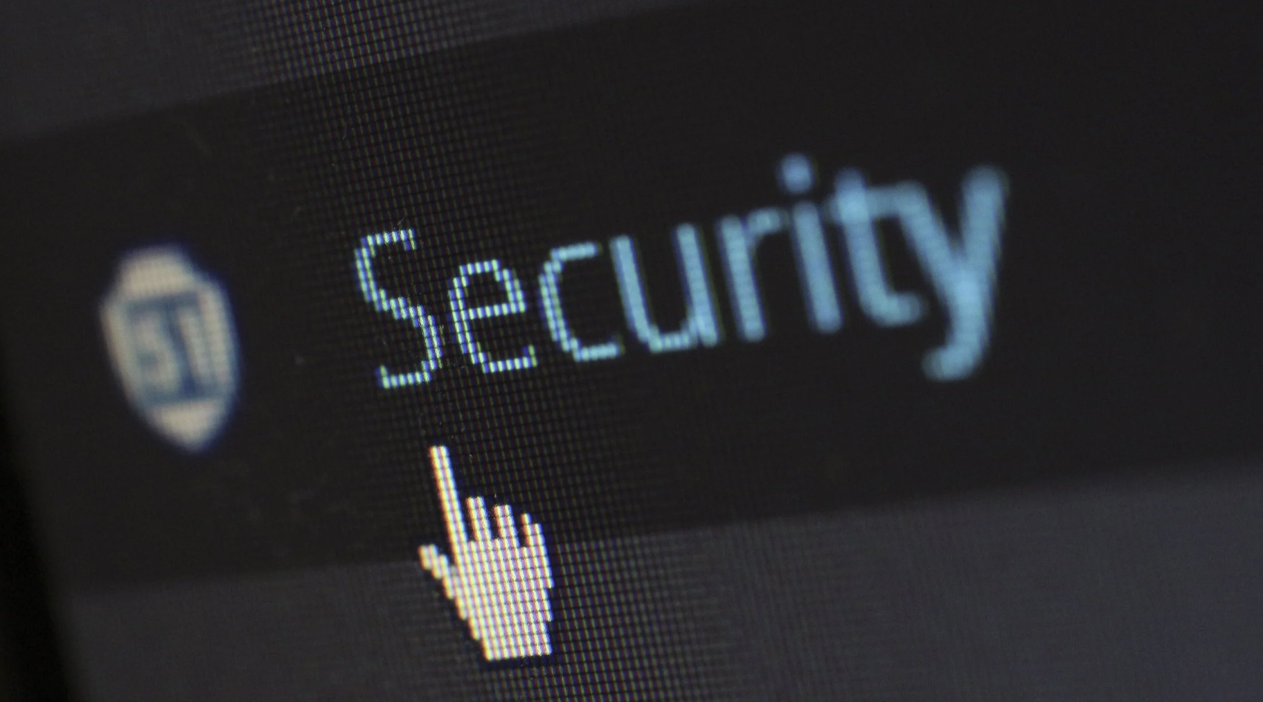 Image of a user clicking on a security tab in a browser