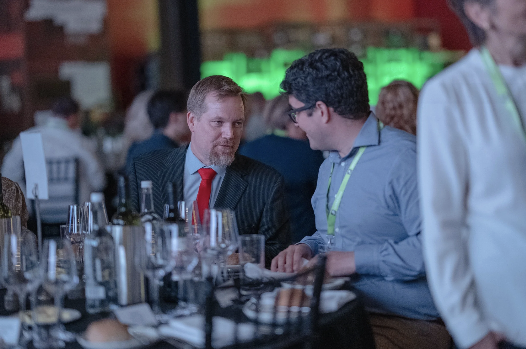 Attendees of WISEcon22 enjoying themselves at the dinner reception