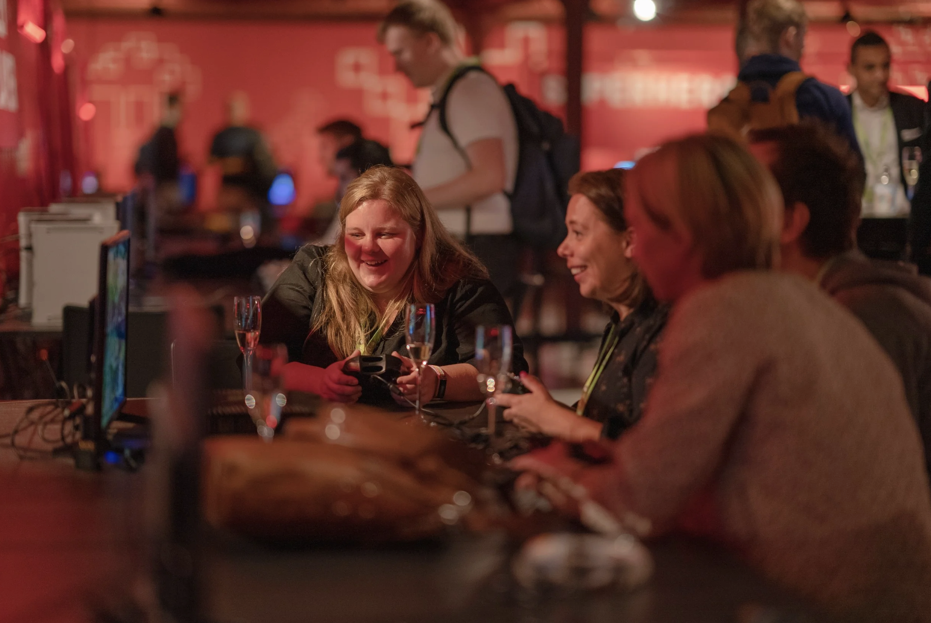 Attendees of WISEcon22 enjoying themselves at the dinner